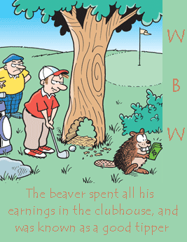 Golf cheating with a paid beaver